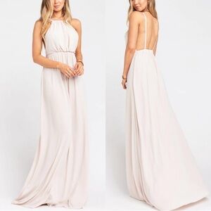 Show Me Your Mumu Amanda “show me the ring” beige/cream Maxi Dress